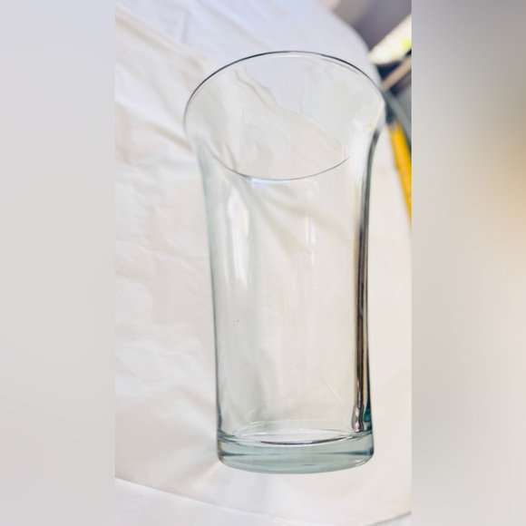 VINTAGE 12” Thick & HEAVY Solid Glass Fluted Vase - 7 LBS!! - Picture 8 of 14